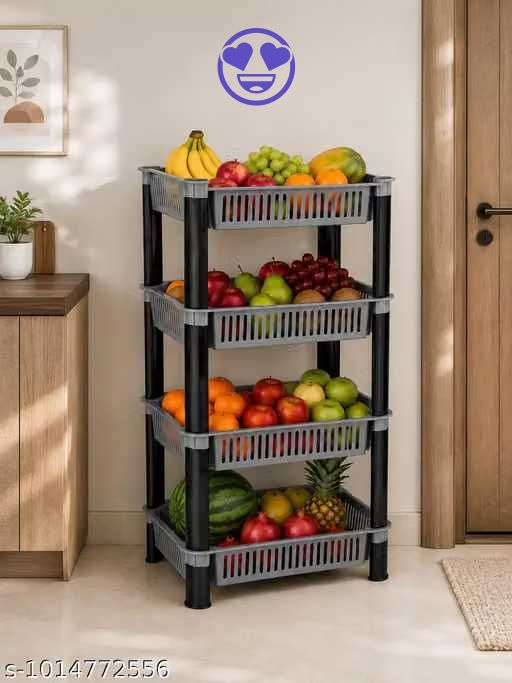 pipasa Fruits/Vegetables Kitchen Rack Plastic-picture-26