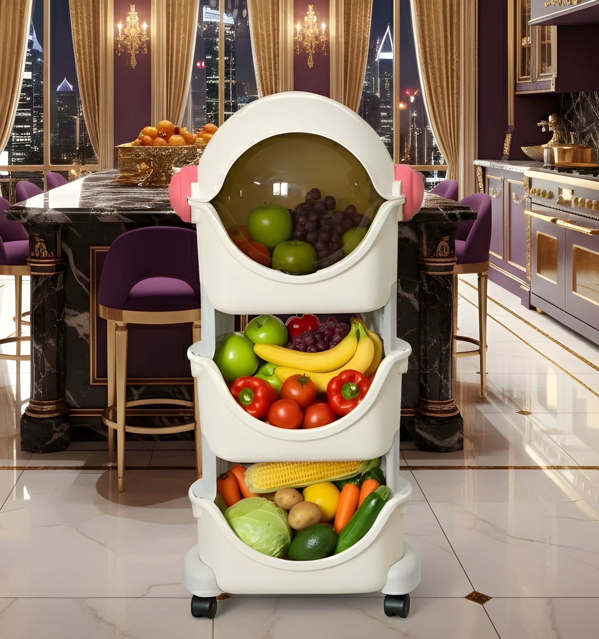 urbanova Plastic Kitchen Trolley-picture-28