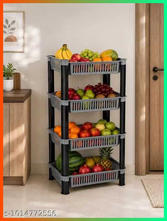 pipasa Fruits/Vegetables Kitchen Rack Plastic-picture-15