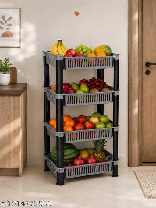 pipasa Fruits/Vegetables Kitchen Rack Plastic-picture-38