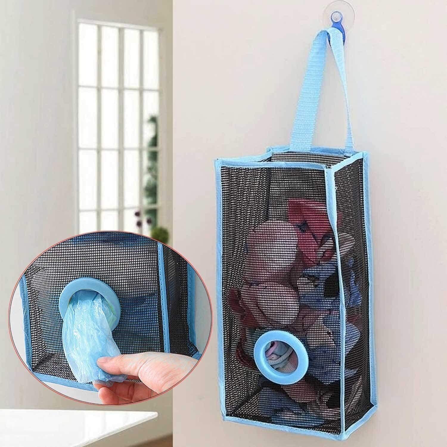 Wall Hanging Garbage Bags Mesh Reusable Net Hanging Breathable Garbage 3 L Drum