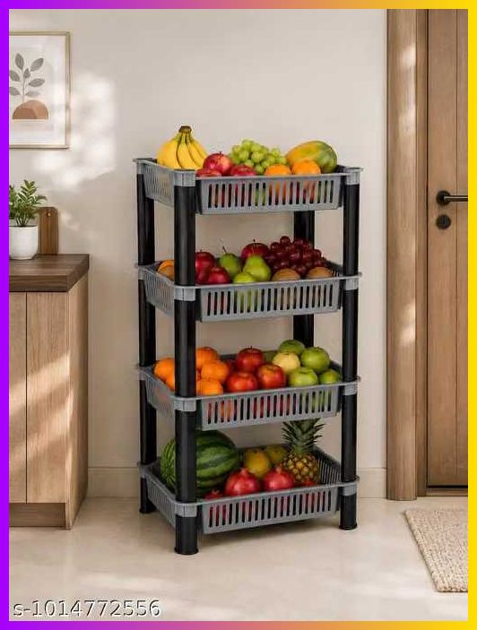 Fruits/Vegetables Kitchen Rack Plastic-image-44