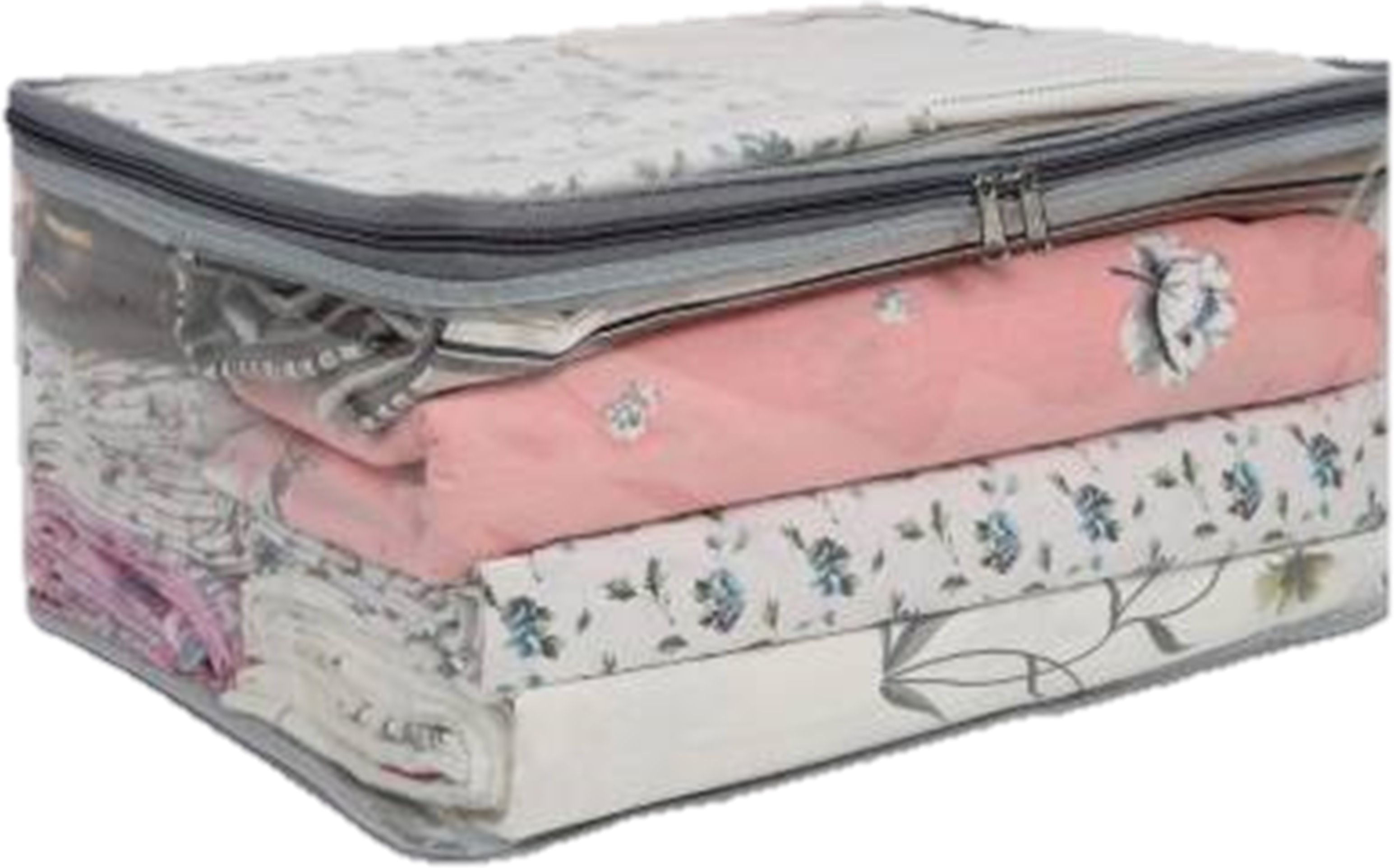 FEVWEL Multipurpose High Quality LargeTransparent Saree ,Salwar, Kurti Suit Bag Cover Polyester Laundry Bag