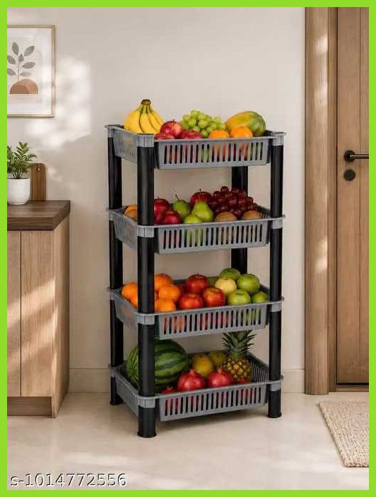 pipasa Fruits/Vegetables Kitchen Rack Plastic-picture-27