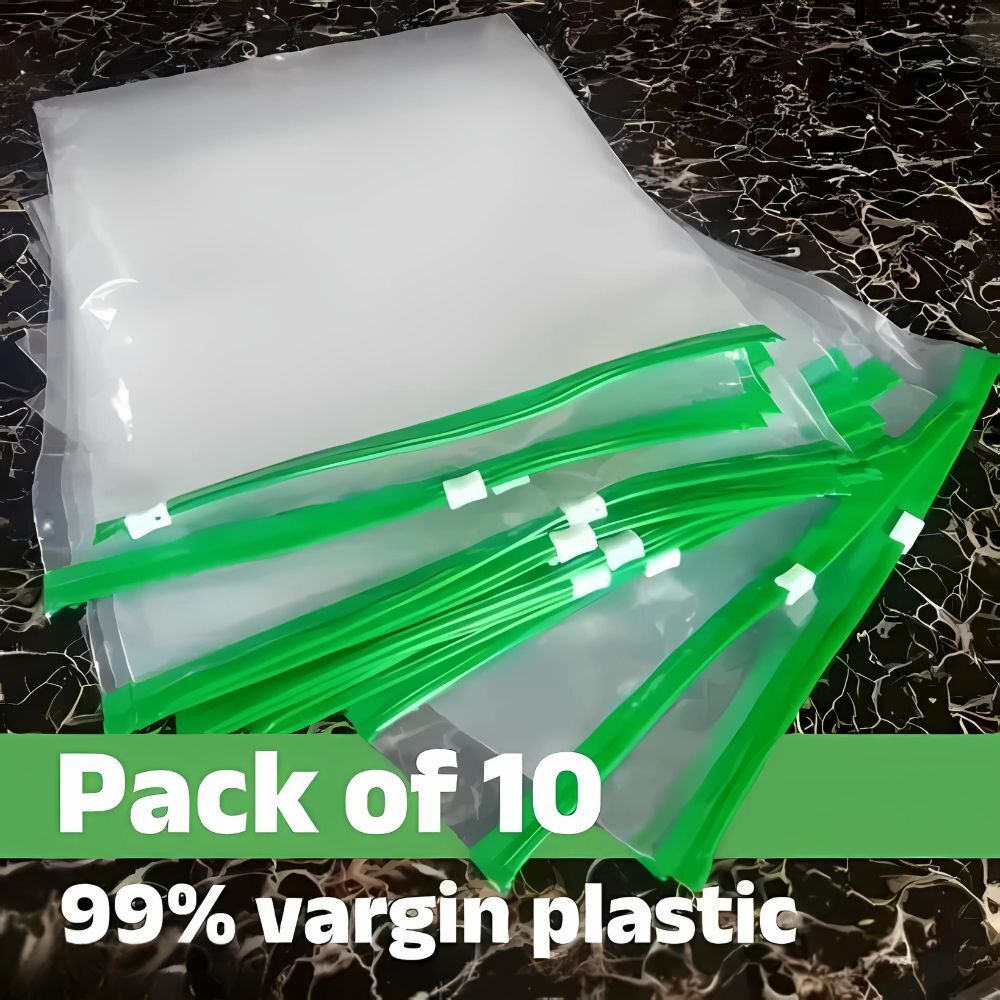 anvin Vegetable Bag / Ziplock Bags For Fridge Storage/ Free ze Bag (9*10 Plastic Storage Pouch-picture-13