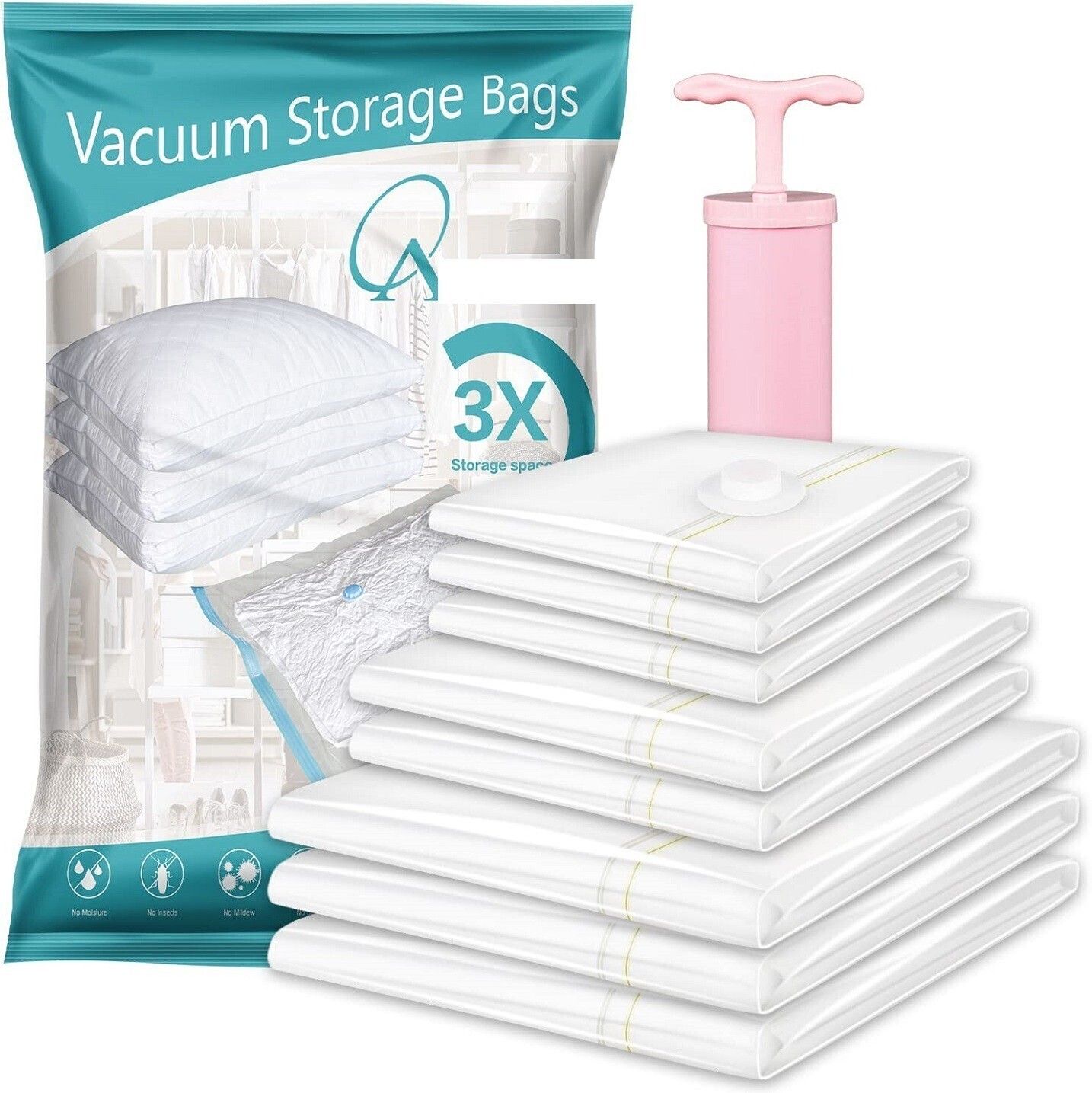 Vacuum Storage Bag For Clothes, Space Sever Bag Travel Storage Vacuum Bags