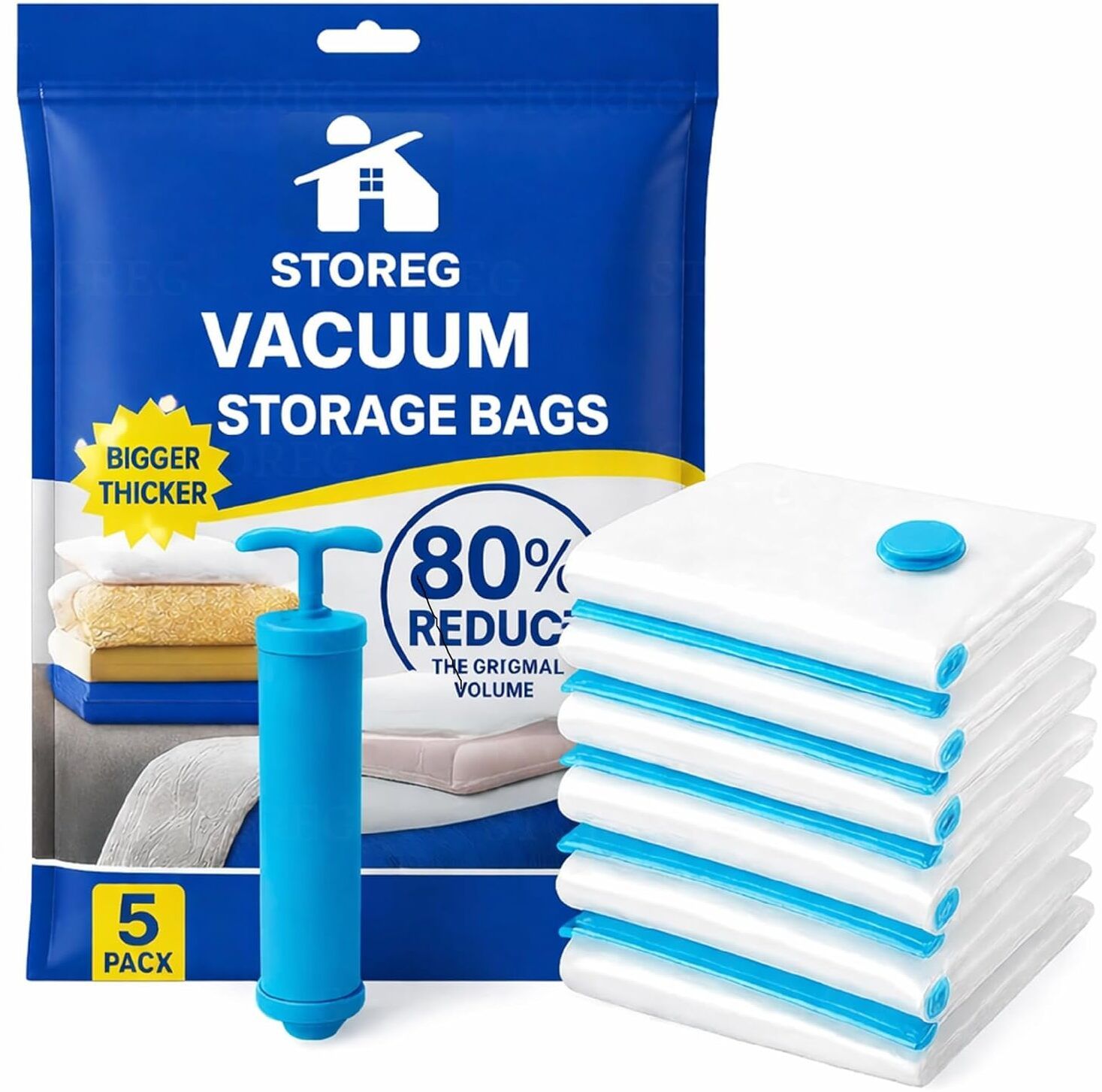 storeg Vacuum Bags for Packing Clothes Space Saver Travel Reusable Bags With Hand Pump Travel Storage Vacuum Bags, High Volume Storage Vacuum Bags-picture-16