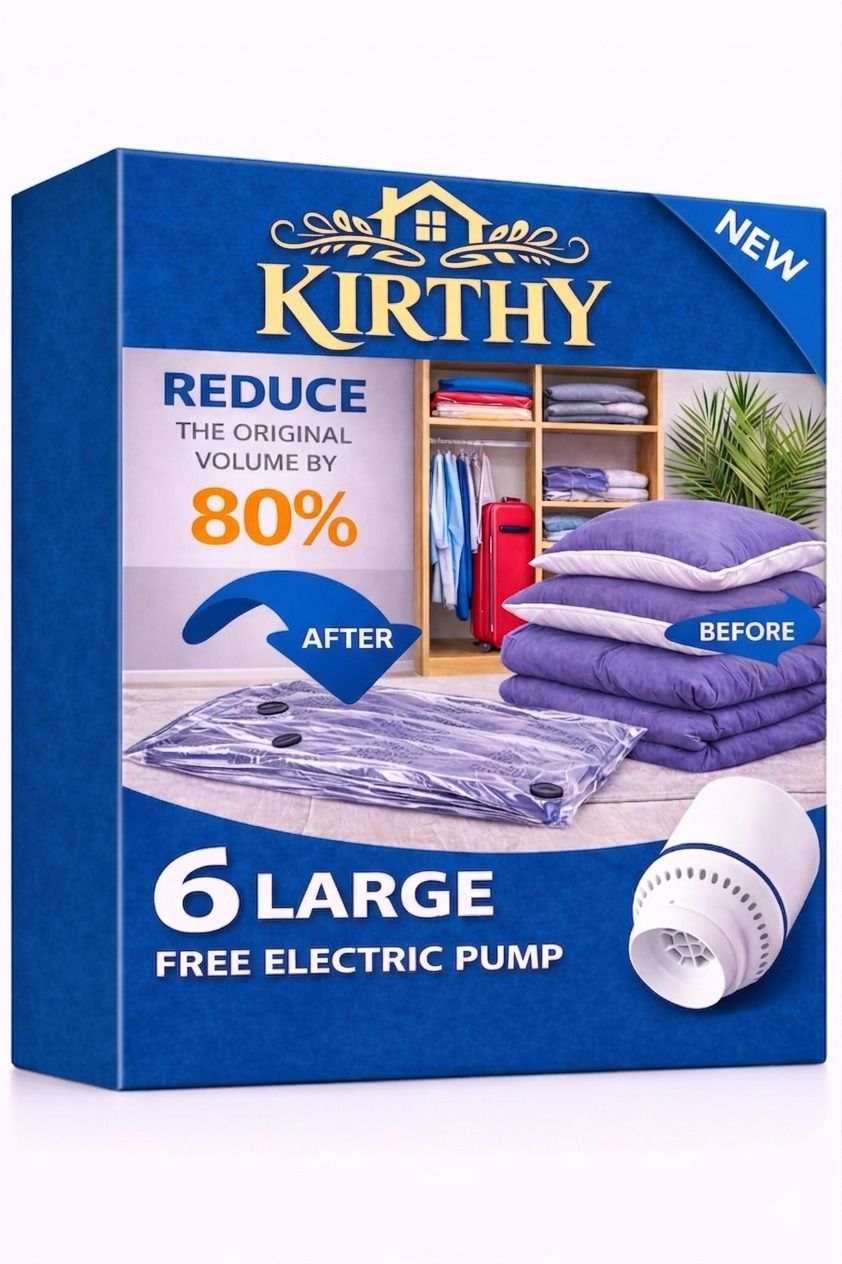 6 LARGE Travel Storage Vacuum Bags-image-30