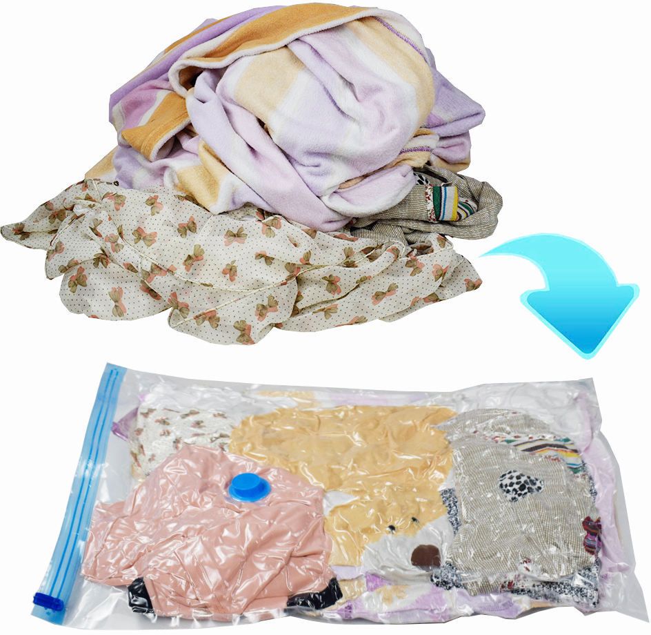 nimyank 5Pack Vacuum Compression Storage Bags With Pump,Space Saver Sealer Bag NI42 Travel Storage Vacuum Bags-picture-27
