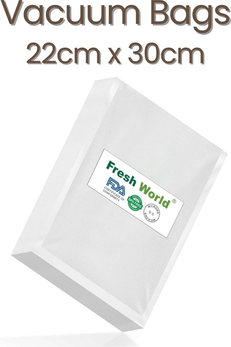 Ready Vacuum Bags with 90 Micron Thickness | One side Embossed (22cmX30cm) Organic Matter Storage Vacuum Bags-image-21