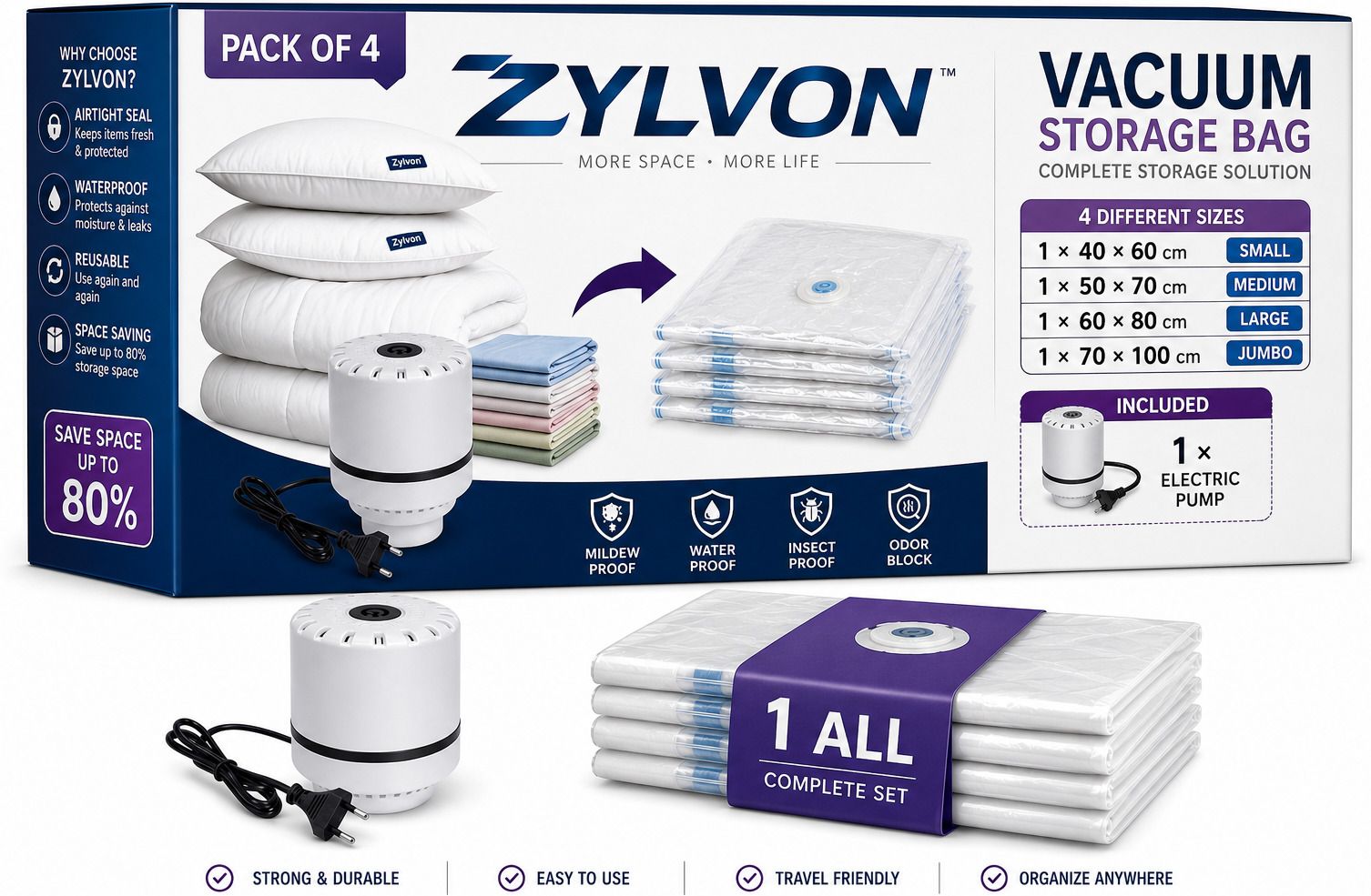 ZYL-VSB-4P-001 Travel Storage Vacuum Bags-image-40