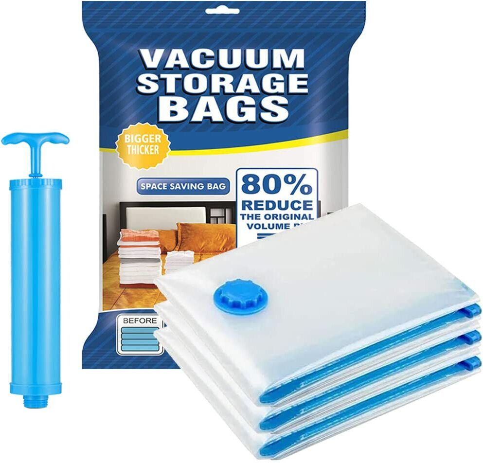 Space saver ( Jumbo 70*100 cm ) Reusable Compression Sealer Bags with hand Pump Travel Storage Vacuum Bags-image-5