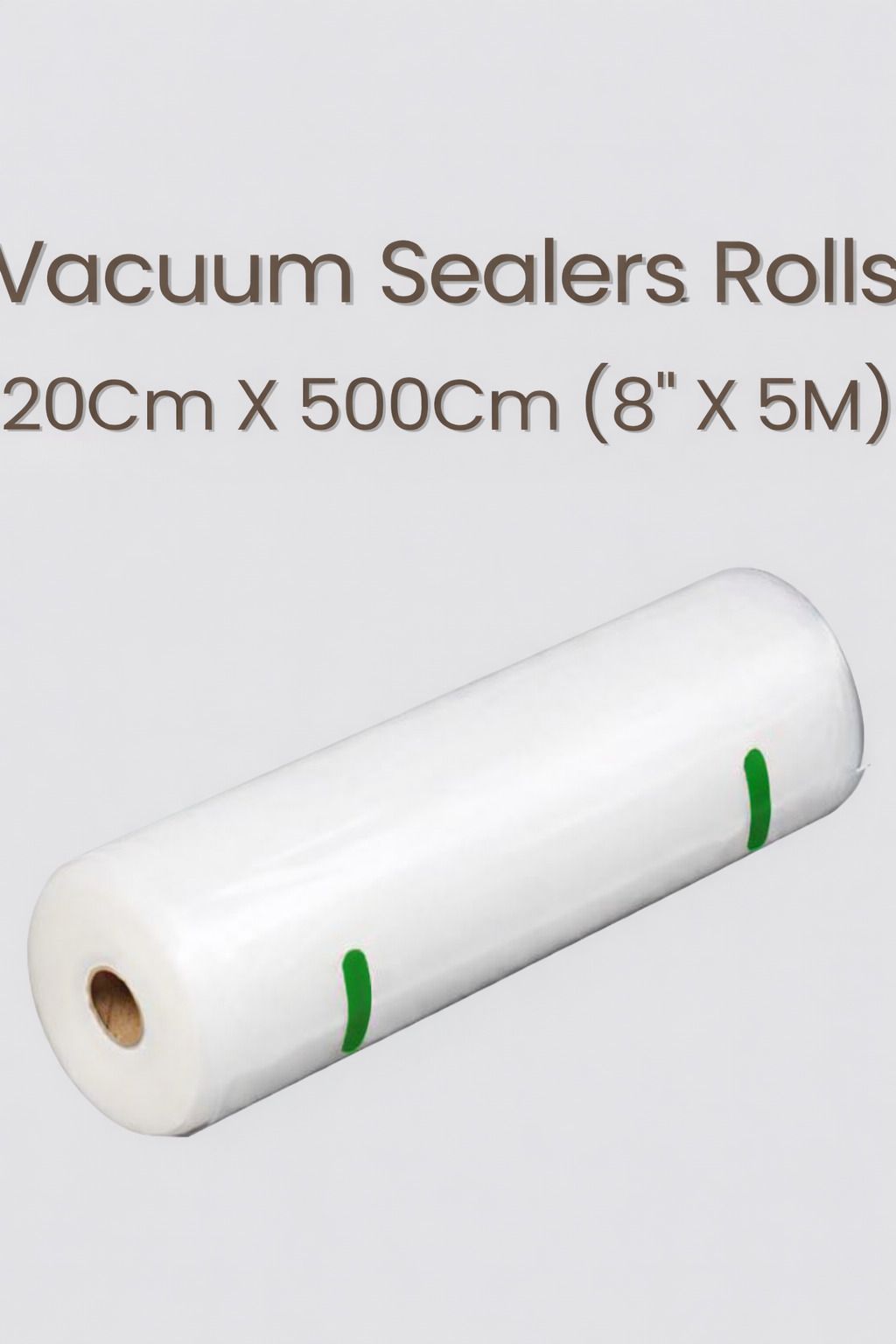 Vacuum Sealer Roll Food Storage Bags | One Side Embossed | 20cmX500cm (8"x5M) Organic Matter Storage Vacuum Bags-image-18
