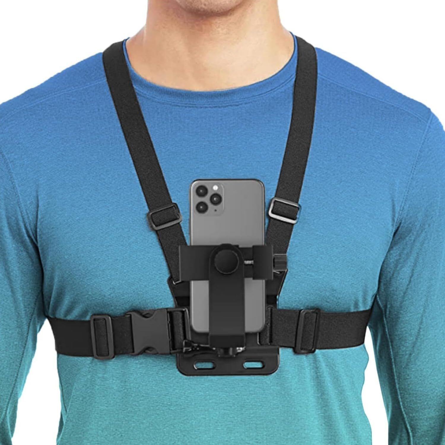 ZARRY Chest Mount Strap with Mobile Holder for Gopo Action Camera Strap-image-8