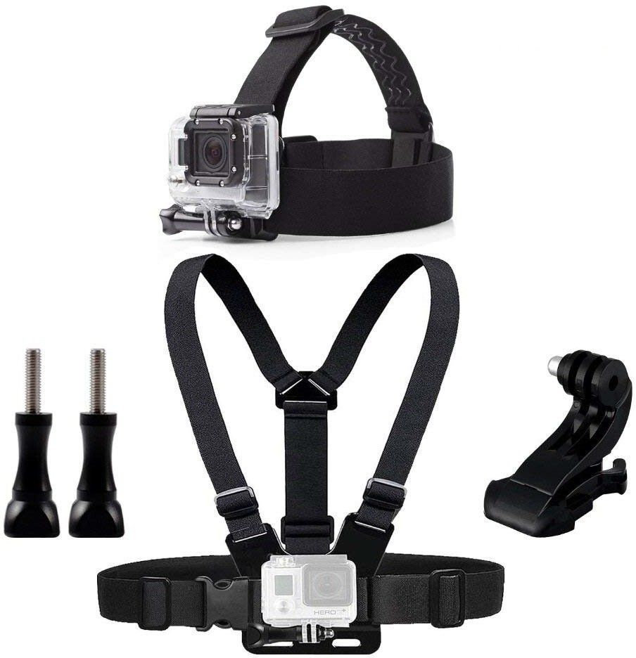Action Pro Chest Head Belt Mount for Gopro Hero 5 4 Accessories Set SJCAM SJ4000 Action Camera Go Pro J Mount for Head Harness Strap 20 Strap-picture-18