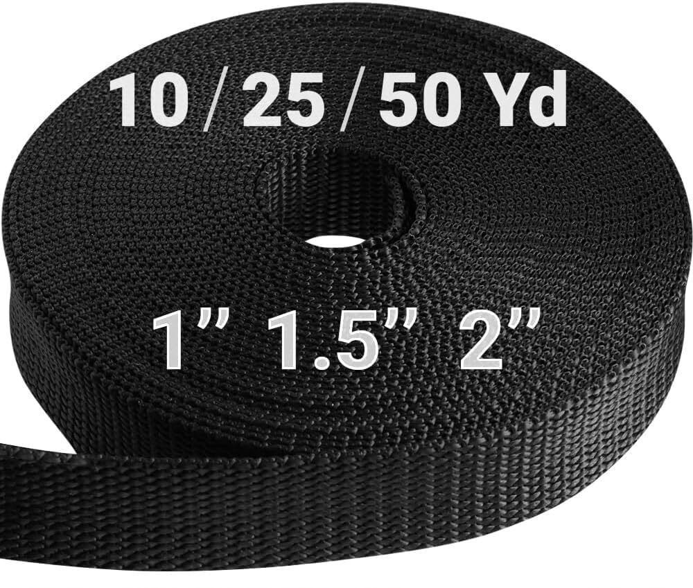 MILLETS 2" Heavy Duty Nylon Webbing Strap 50 Yards, Heavyweight Nylon Straps Strap-picture-33