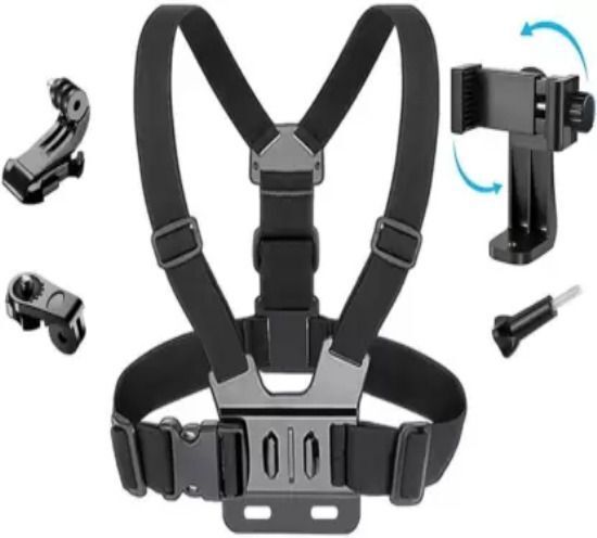 Roseleaf Mobile Phone Chest Strap Mount Chest Harness Holder for VLOG/POV Strap Strap-picture-45