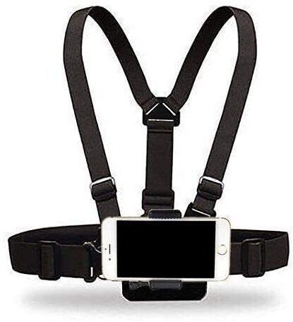 Vinayakam Adjustable Celphone Selfie Chest Mount Harness Strap with Cell Phone Clip Holder Strap-image-30
