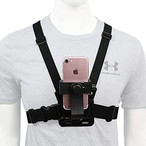 MILLETS Mobile Phone Chest Strap Mount Holder Universal Cel Phone Clip for Action Camera Strap-image-4