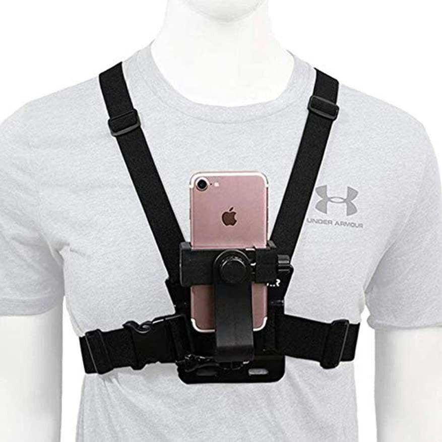 OHAS Mobile Phone Chest Strap Mount GoPro Chest Harness Holder for VLOG Strap