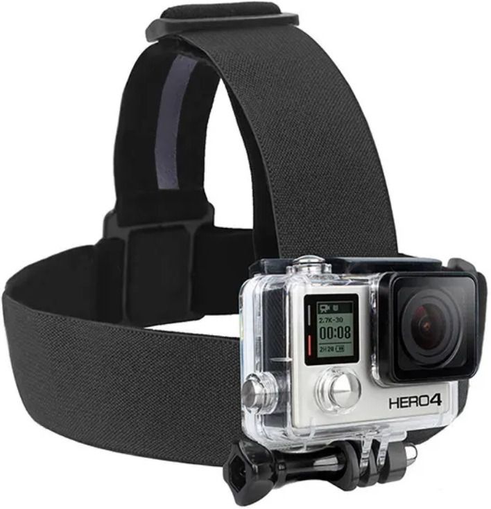 Gadgetturbo Head Strap Mount Belt Go Pro Hero2 Hero3 Hero4 Series Strap-image-45