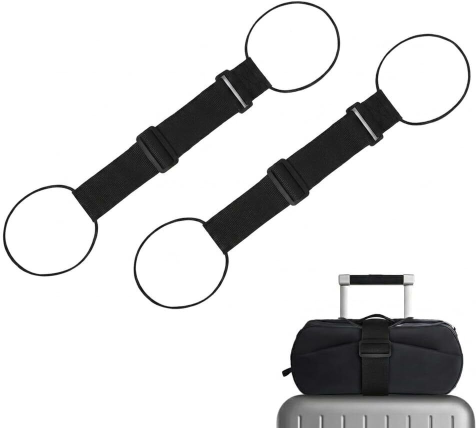 PLAY HARD Adjustable elastic luggage strap for securing extra bags to suitcase handles Strap-image-6