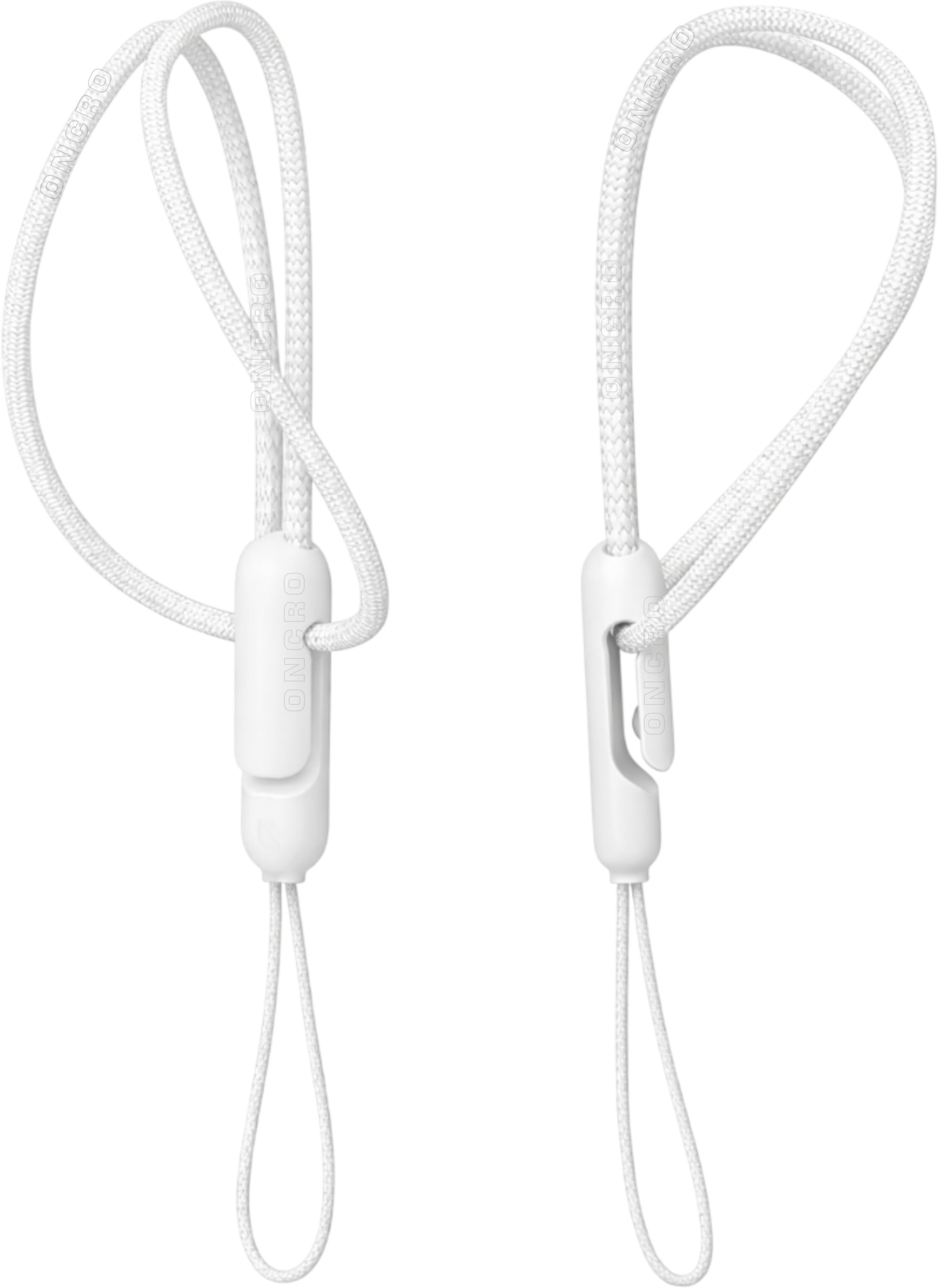 ONCRO Pack 2 White Adjustable Lanyard AirPods Phone Case Camera USB Keychain Clip Strap-image-30