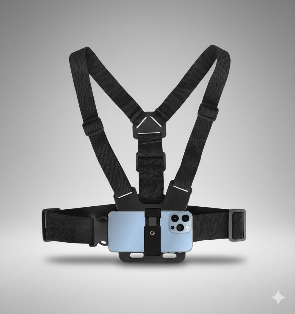 Qolic Hands-Free Chest Mount Strap for POV Vlogging & Outdoor Sports Strap-picture-48