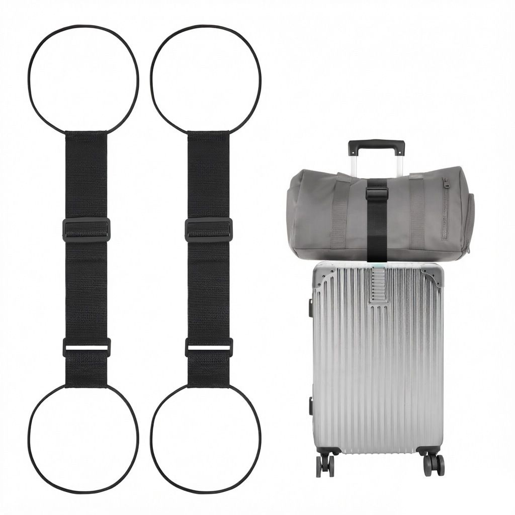 PROBEROS Adjustable elastic luggage straps for securing suitcases and travel bags Strap-picture-31