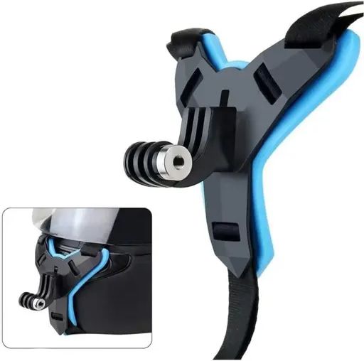 Syshri Helmet Chin Mount with Clip for Smartphones, GoPro, DJI, Yi, SJCAM Strap-picture-29
