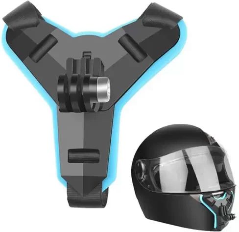 Hespa Motorcycle Helmet Chin Mount Holder – Works with Most Action Cams Strap-picture-20
