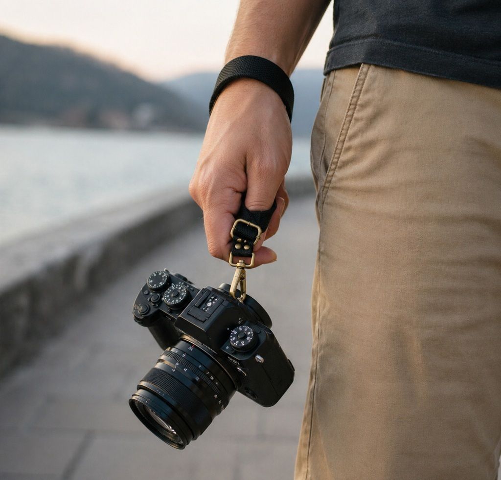 Adhvik Black Color Quick Release Wrist Strap for Camera, Adjustable Hand Grip Support Strap-picture-28