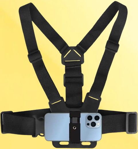 Qolic Adjustable Body Chest Mount for GoPro, Mobile & Action Cameras Strap-picture-26