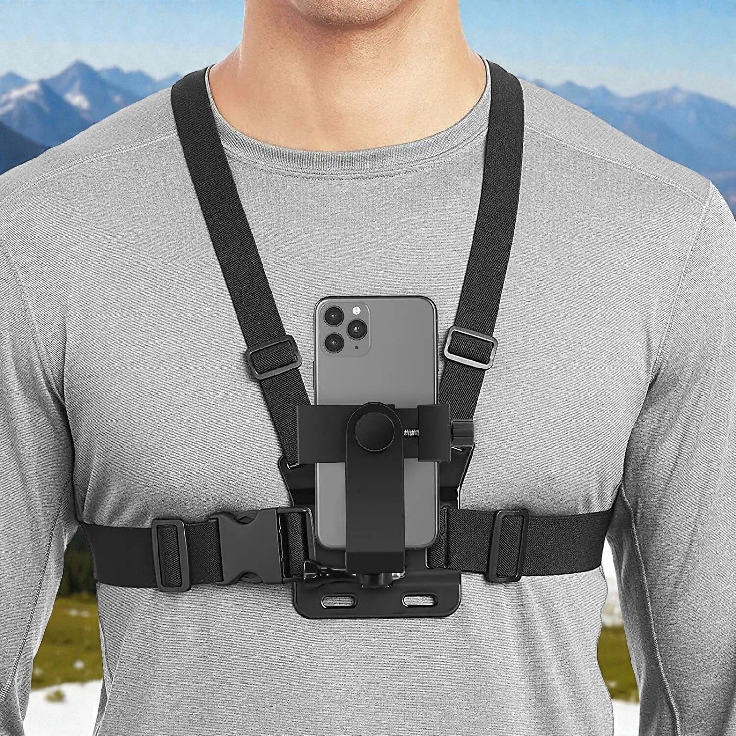 Qolic Adjustable Chest Harness Strap for Biking, Trekking & Action Cameras Strap-image-10