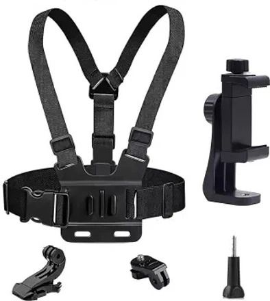 MAHAMAYA Mobile Phone Chest Mount Harness Strap Holder Cell Phone Clip action Camera Strap-image-19