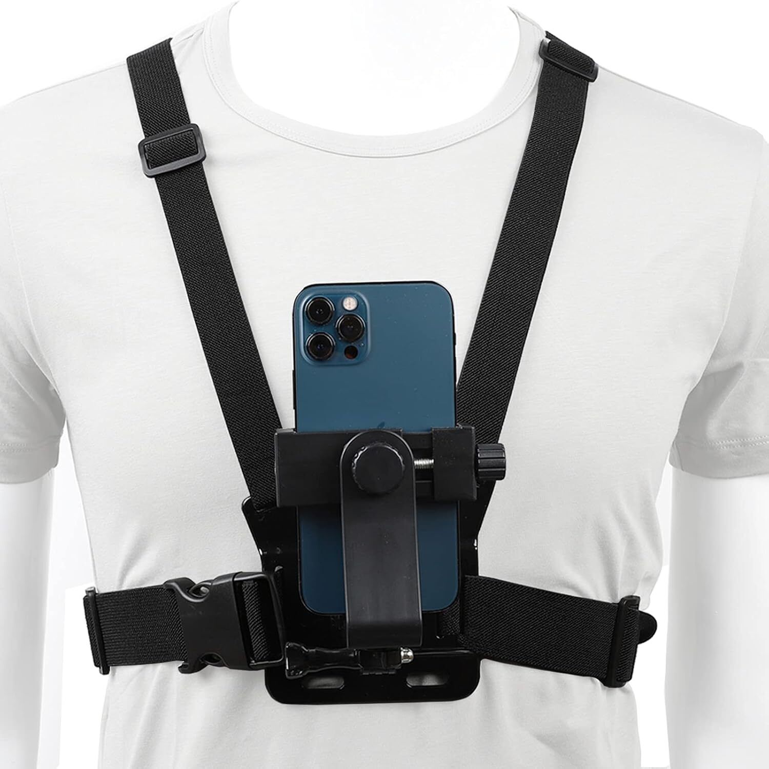 GUOi Mobile Phone Chest Mount Harness Strap Holder Cell Phone Clip action Camera Strap-image-22