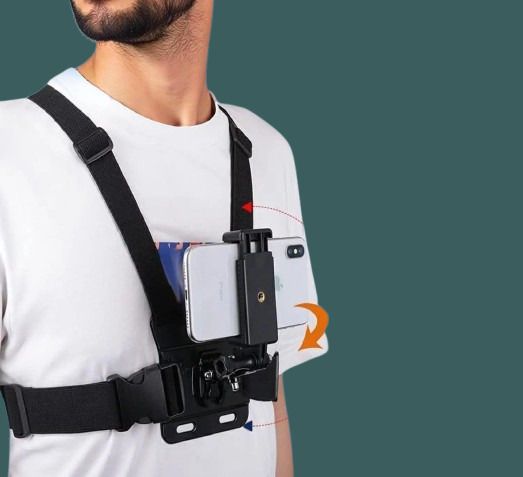 Qolic Hands-Free Chest Mount Harness for Biking, Travel & POV Shooting Strap-picture-24