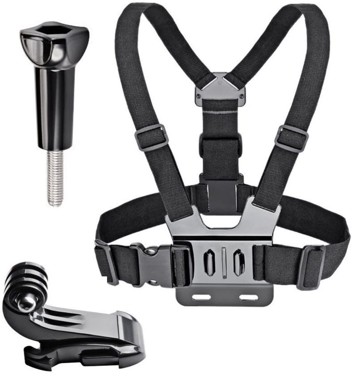 CHG Adjustable Chest Harness Belt Strap Mount Light Weight 3 Points Elastic Strap-image-9