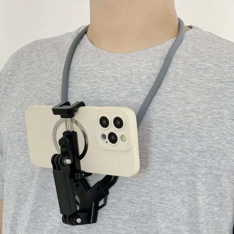 Deoxys Selfie Neck Holder Mount Bendable Action Camera Mount For Vlog Strap-picture-23