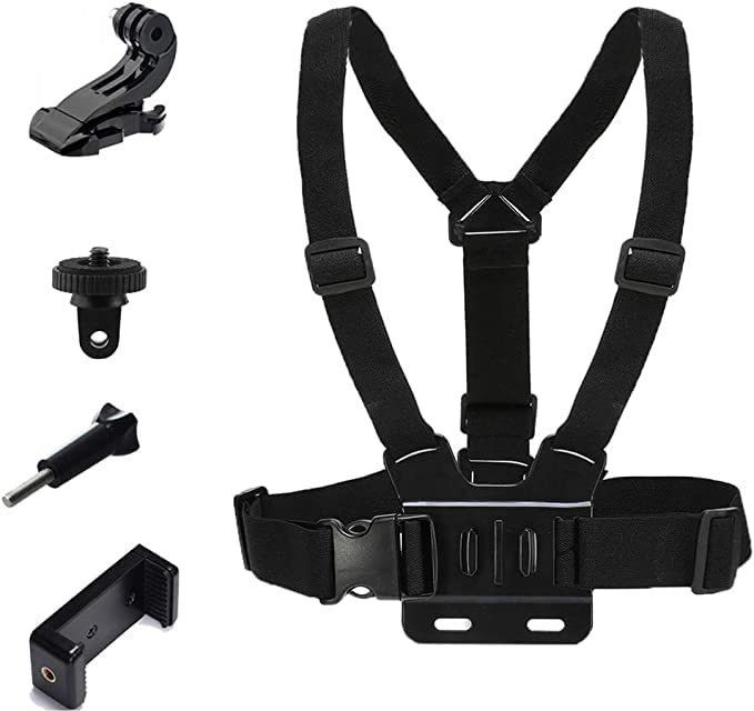 Auslese Mobile Phone Chest Strap Mount Chest Harness Holder for VLOG/POV Strap Strap
