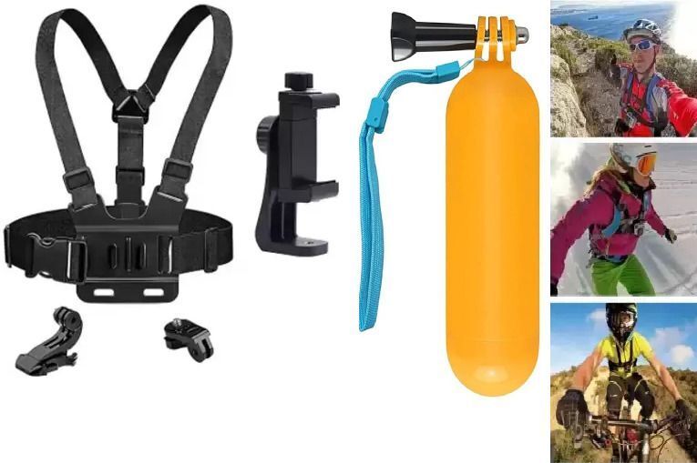 LAVITRA Universal Chest Harness Mount for Vlogging | Mobile & Action Camera Holder Strap Strap-image-22