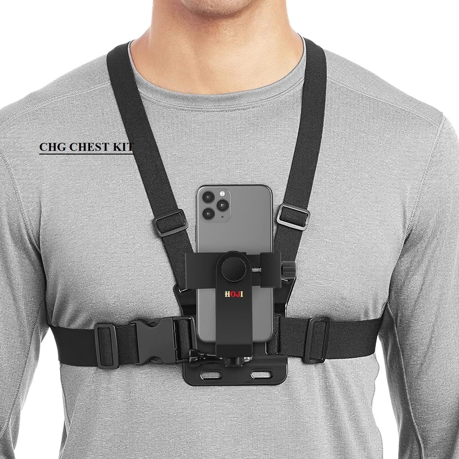 CHG MobileS Phone Chest Mount Harness Strap Holder Cell Phone Clip action Camera Strap-image-19