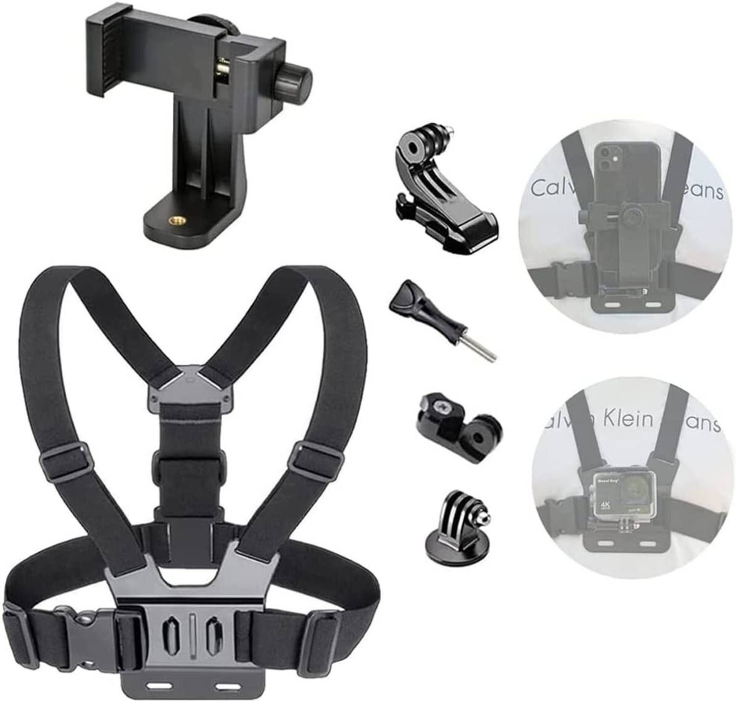 Qolic Adjustable Chest Mount Strap for Mobile & Action Camera POV Recording Strap-picture-14