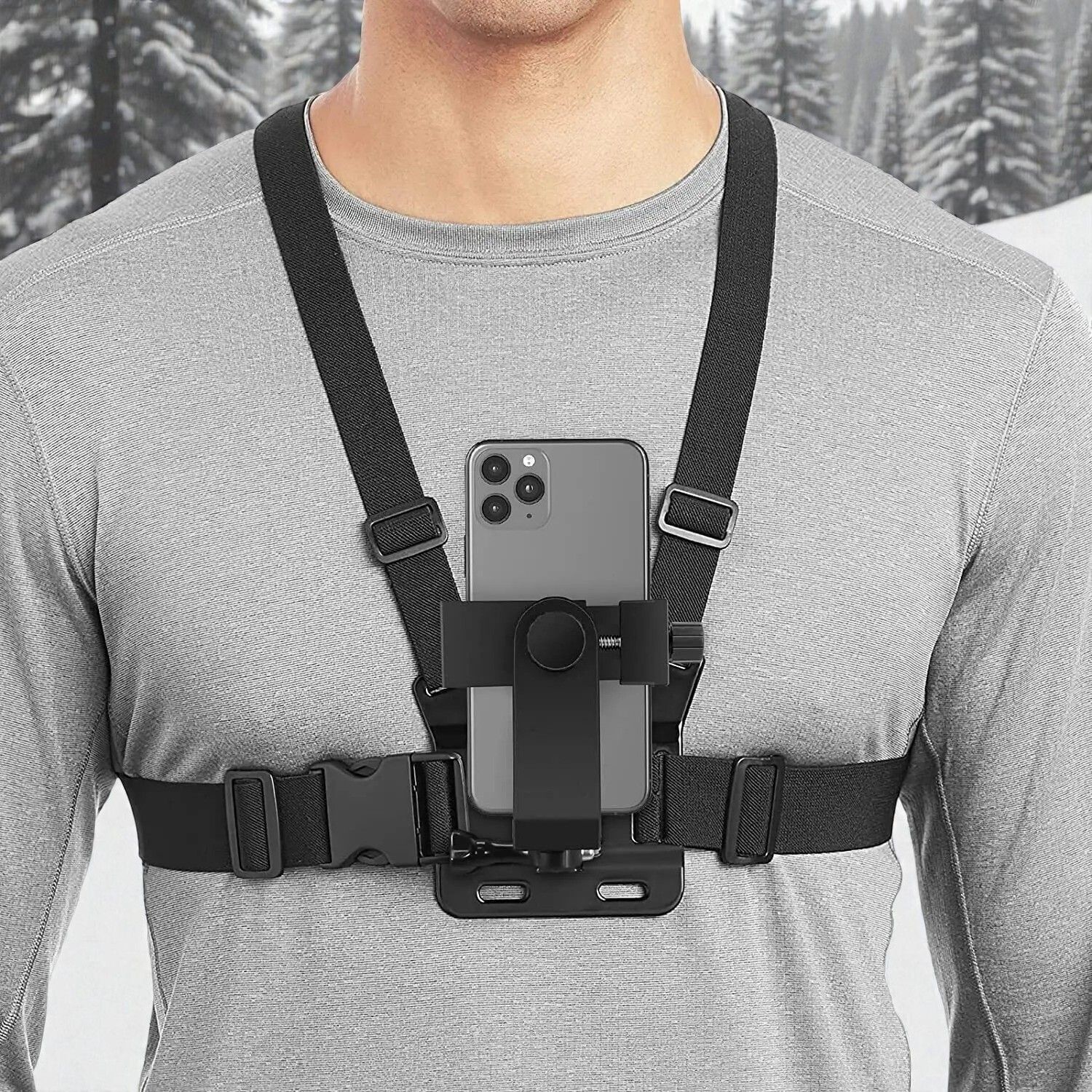 Qolic Universal Chest Mount Belt for Mobile, GoPro & Action Camera Accessories Strap-picture-11