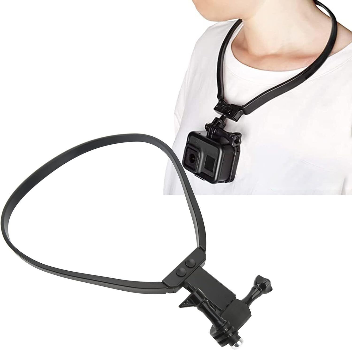 Clefairy Neck Hanging Phone Holder,Hands Free POV/Vlog Chest Camera Phone Holder Strap-picture-20