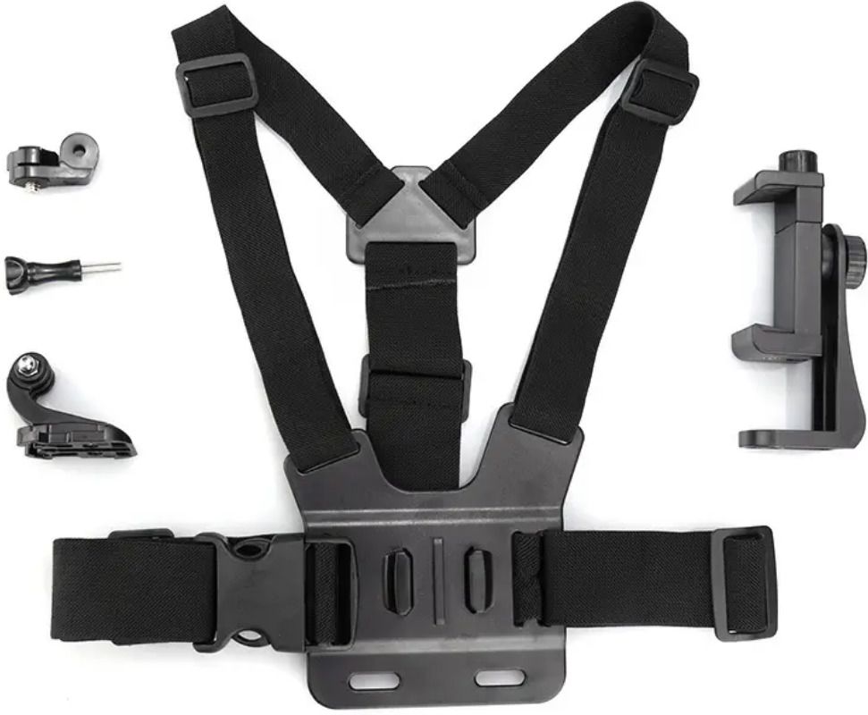 Gadgetturbo GoPro Adjustable Chest Strap Mount Body Belt Harness For Gopro Hero & Mobiles Strap-image-4