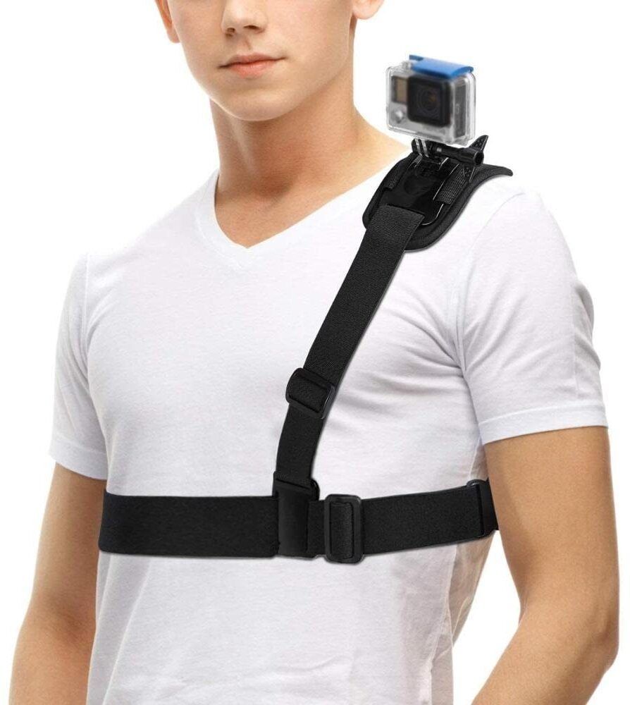 USPOT Adjustable Single Shoulder Strap Mount Belt Travel w All Action Cameras Strap-image-17