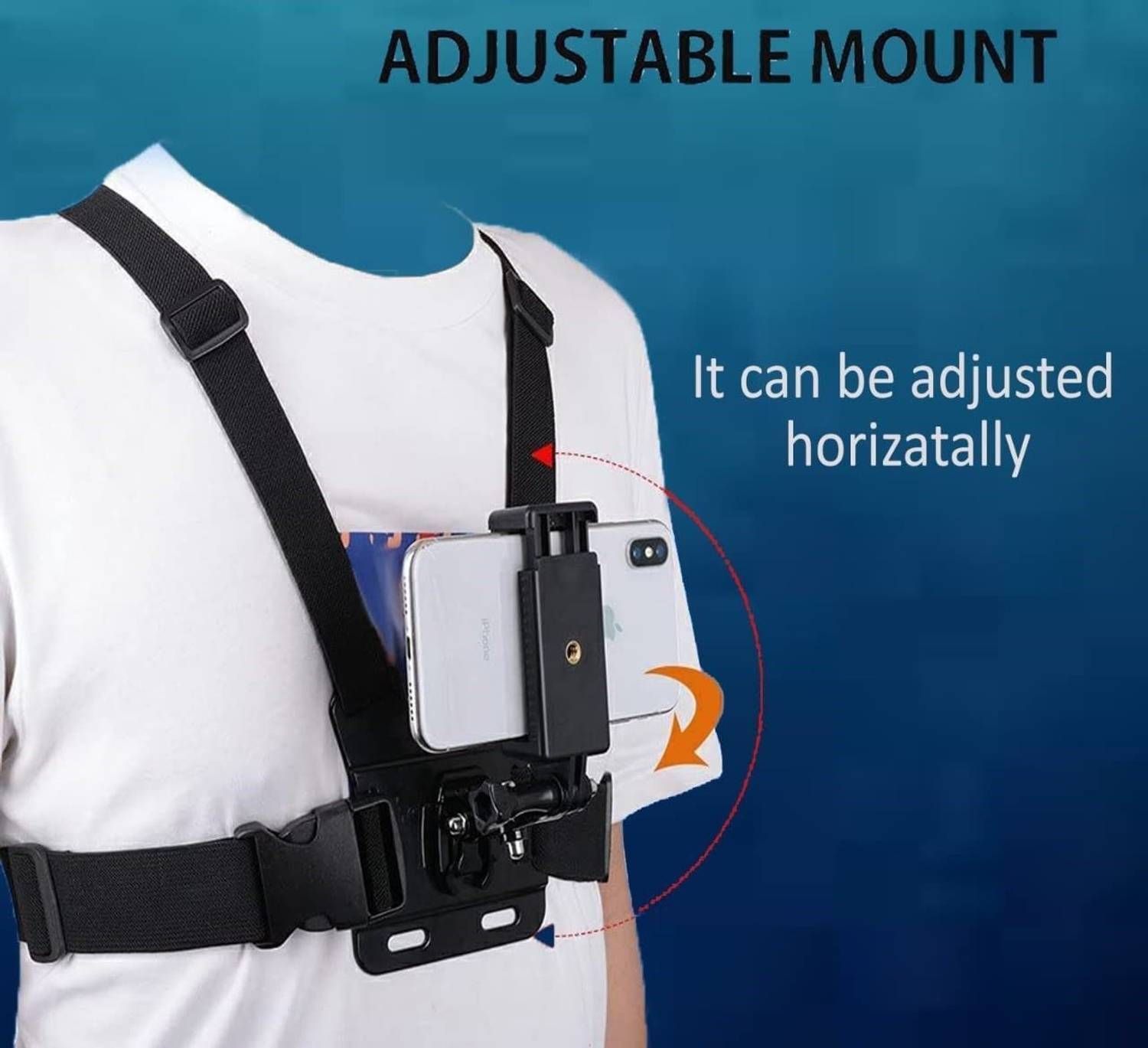 Qolic POV Chest Mount Strap Compatible with Mobile and Action Cameras Strap-picture-46