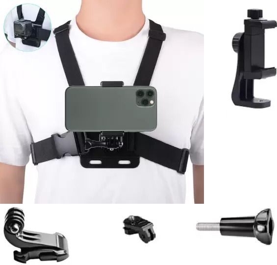 Like Star Chest Strap Belt Harness Head Strap Mount with Phone Holder Strap-image-0