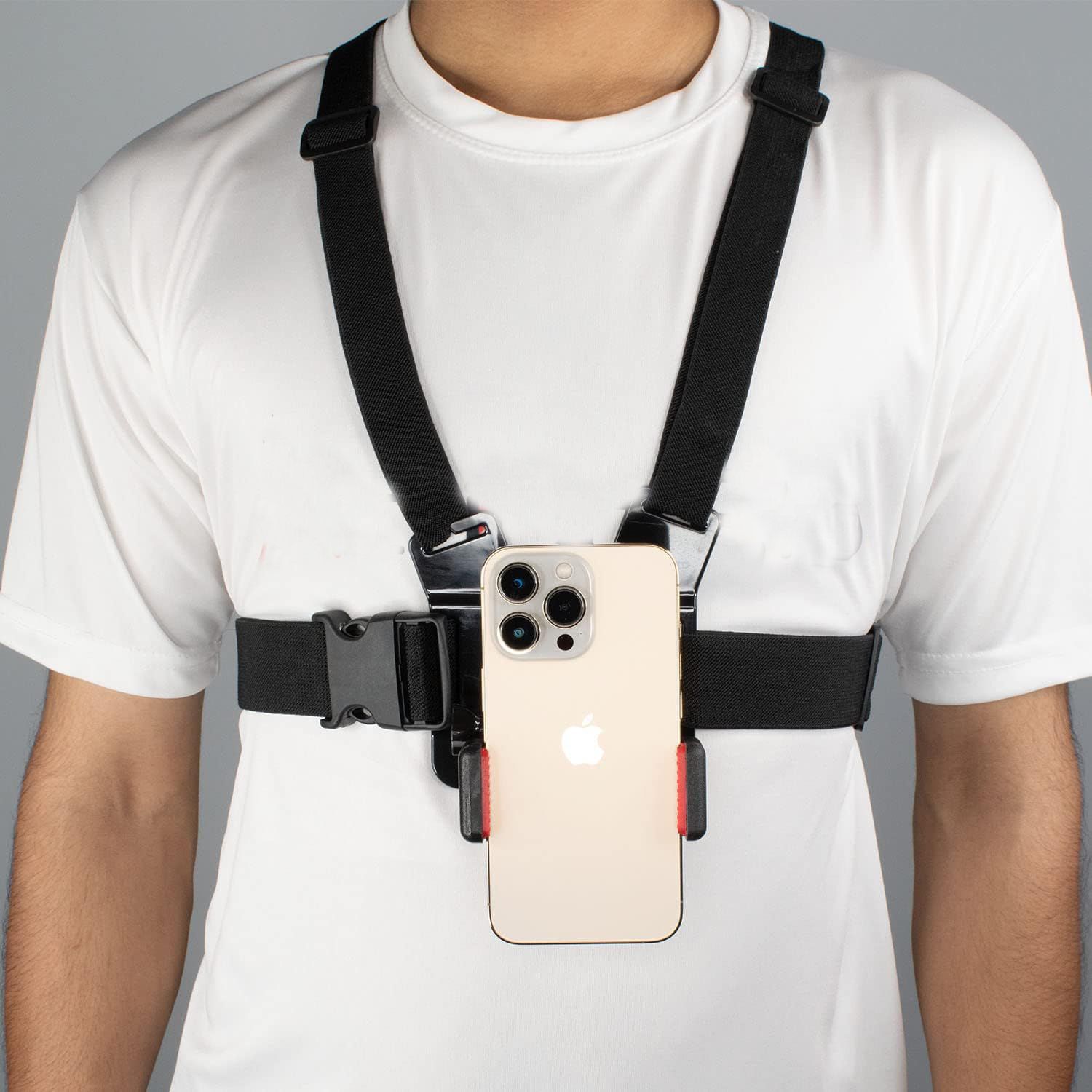 MMPRO Chest Belt Phone Holder J Hook Adapter Long Thumb Screw & Conversion Block Head Strap-picture-13